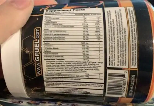 Hive necatar nutrition facts table