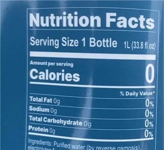 Y’ALL nutrition facts table