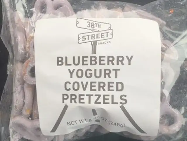blueberry yogurt covered pretzels