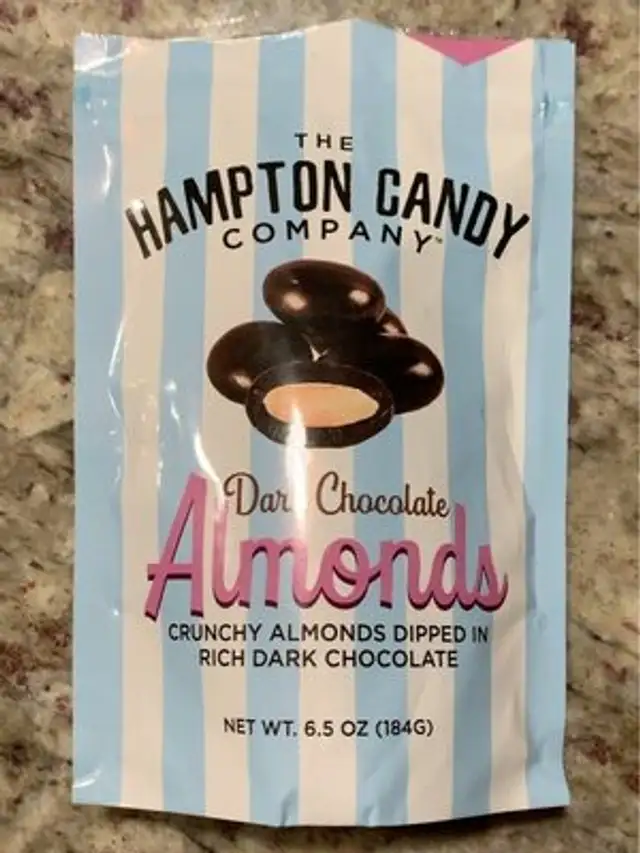 Dark chocolate almonds
