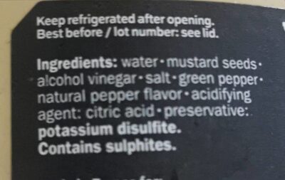 Moutarde poivre vert