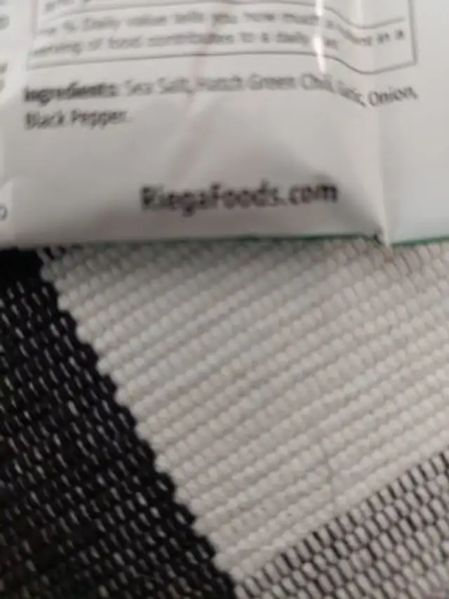 Hatch green chili seasoning ingredients label