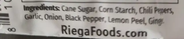 Skillet Hawaiian Chicken and Brown Rice Seasoning ingredients label