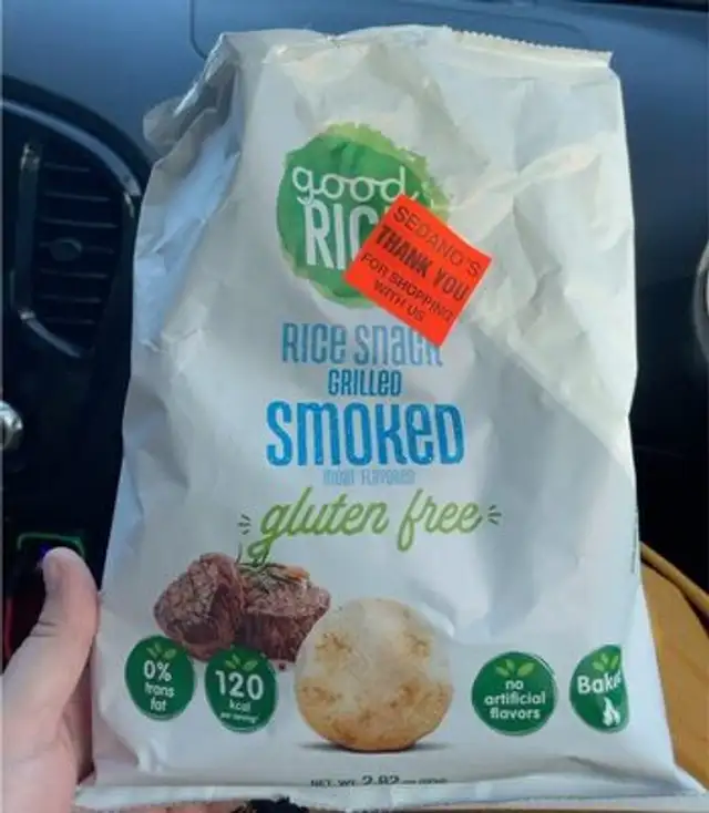 Ricesnack grilled smoked meat flavored