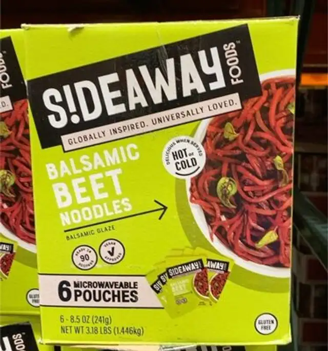 Baldamic beet noodles
