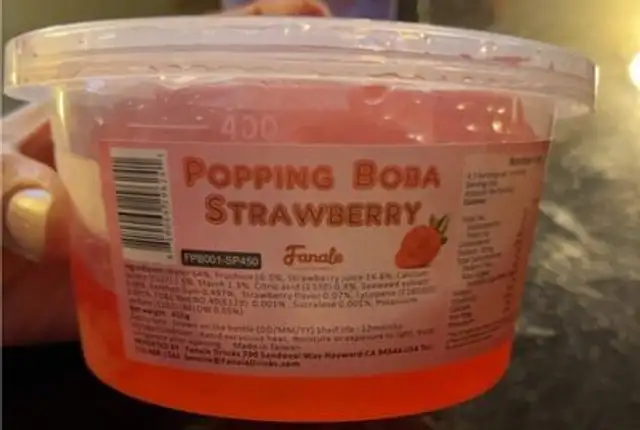 Popping boba strawberry