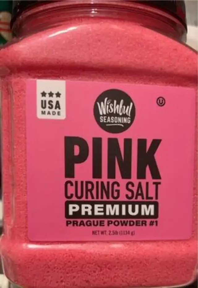 Pink curing salt