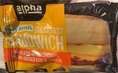 Plant-Based Breakfast Sandwich Spicy Chorizo