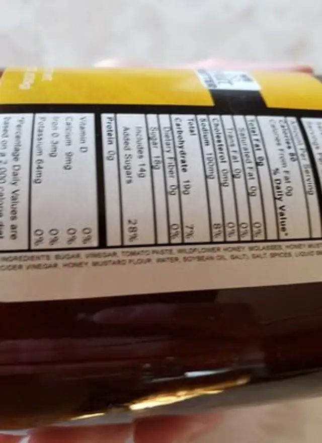 wild honey bbq sauce ingredients label
