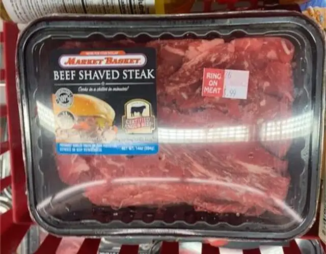 Beef shaved steak