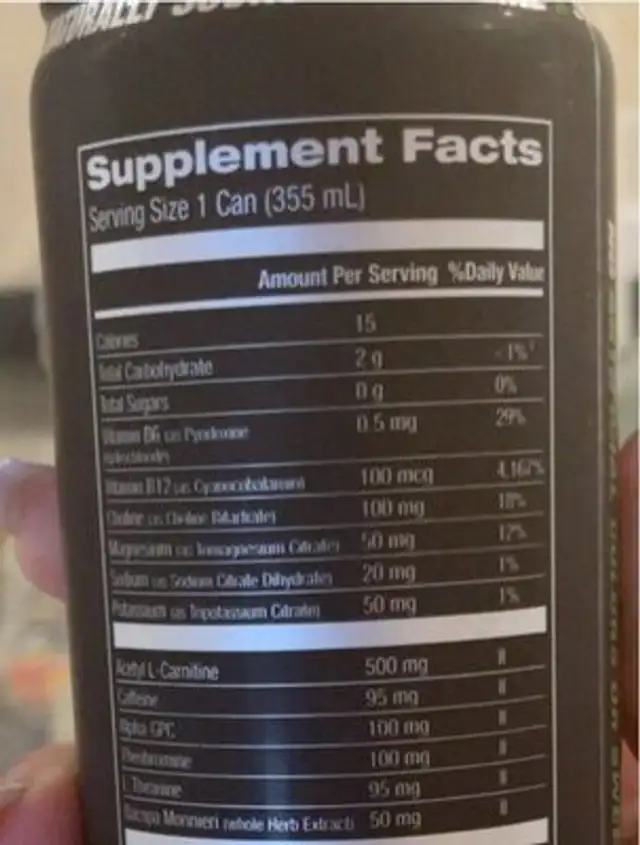 Jocko Disipline Go nutrition facts table