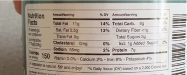 Maple Sticky Bun nutrition facts table