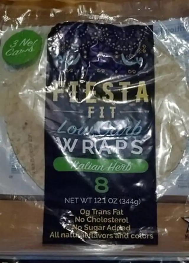 Italian herb low carp wraps