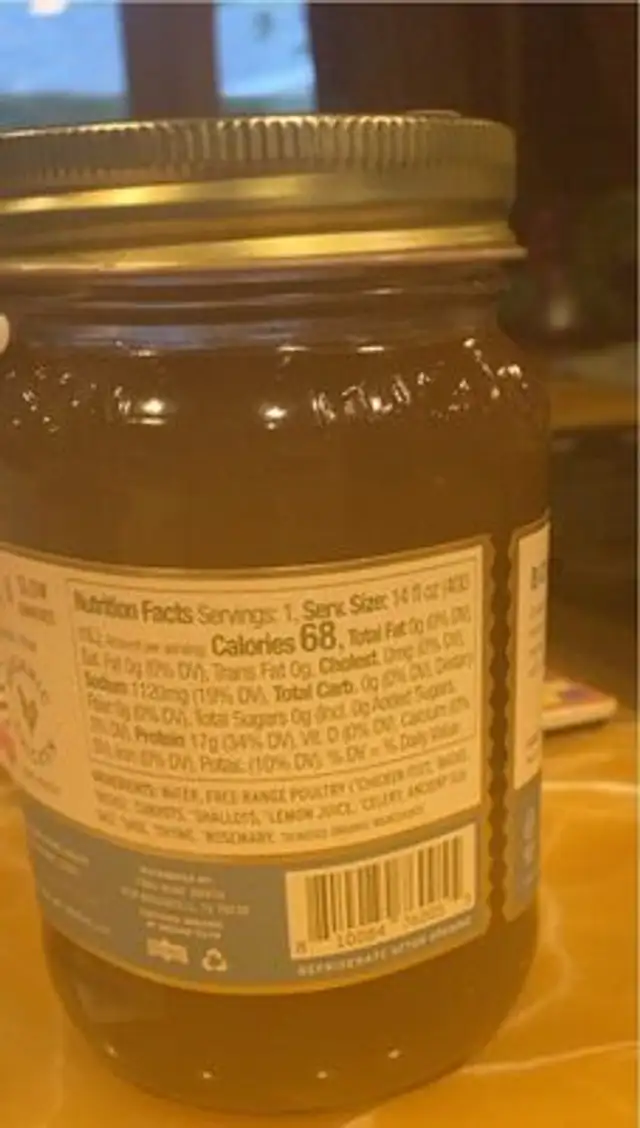 Bouquet garni nutrition facts table