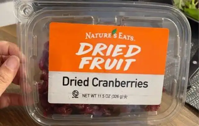 Dried cranberries