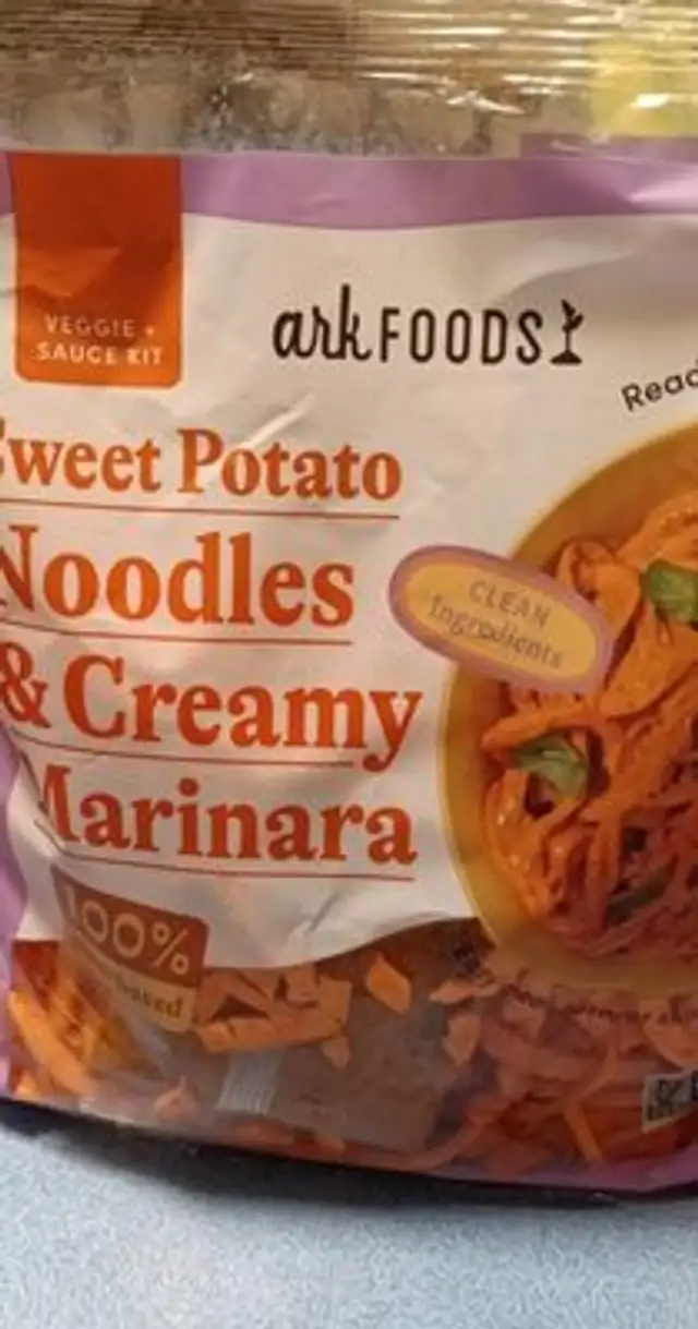 Sweet Potato Noodles and creamy marinara