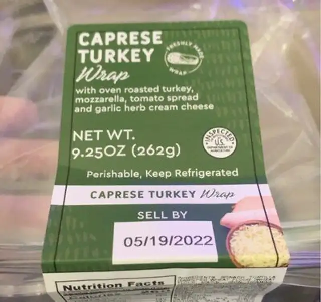 Caprese turkey wrap