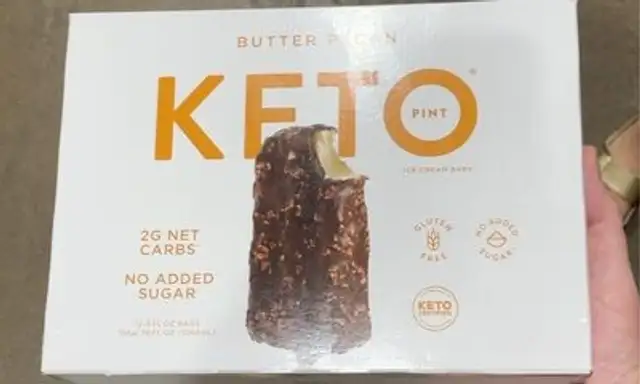 Keto Butter Pecan Ice Cream Bars
