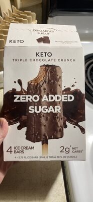 Keto Triple Chocolate Crunch Ice Cream Bar