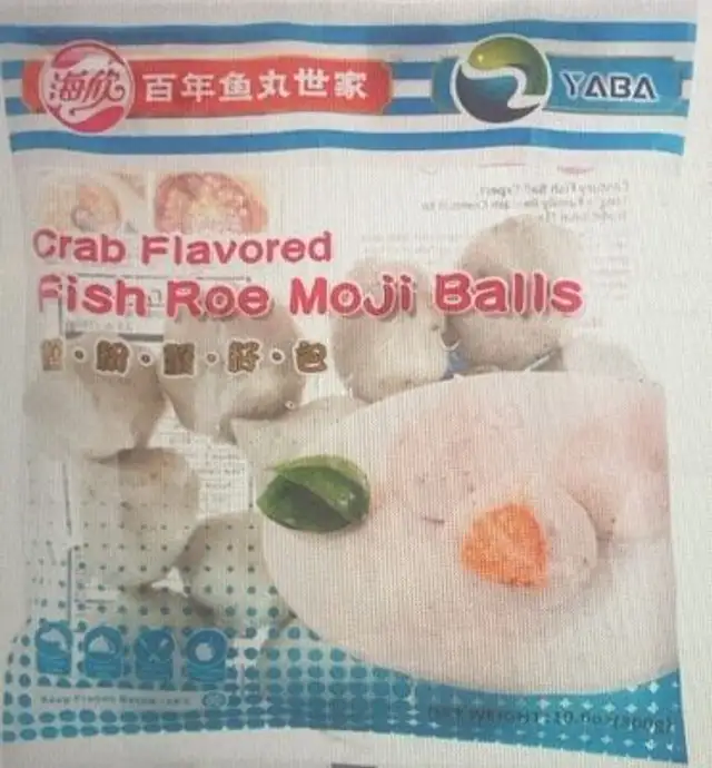 Crab flavoured fish roe moji balls