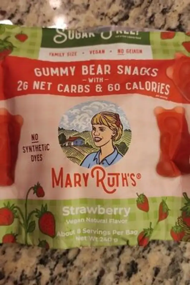 Strawberry gummy bear snacks