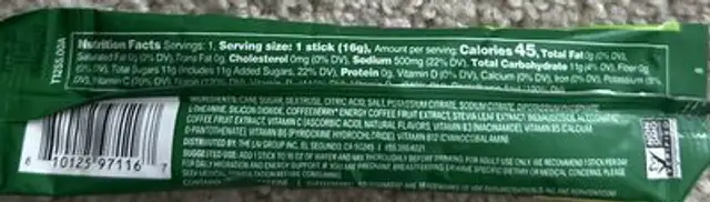 Liquid I.V. ingredients label