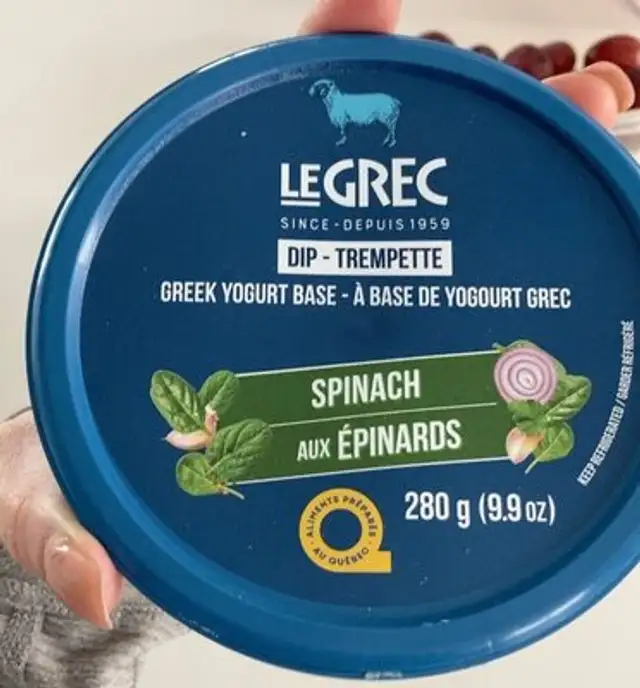 Trempette aux epinards