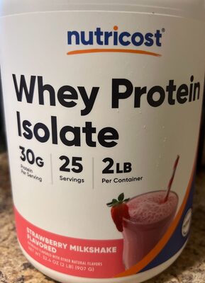 Strawberry Milkshake Flavored Whey Protein Isolate front packaging