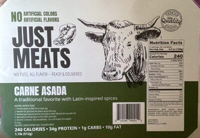 Carne Asada front packaging