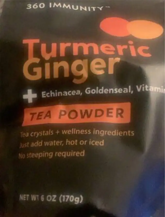 360 immunity, Tumeric and Ginger Tea Powder