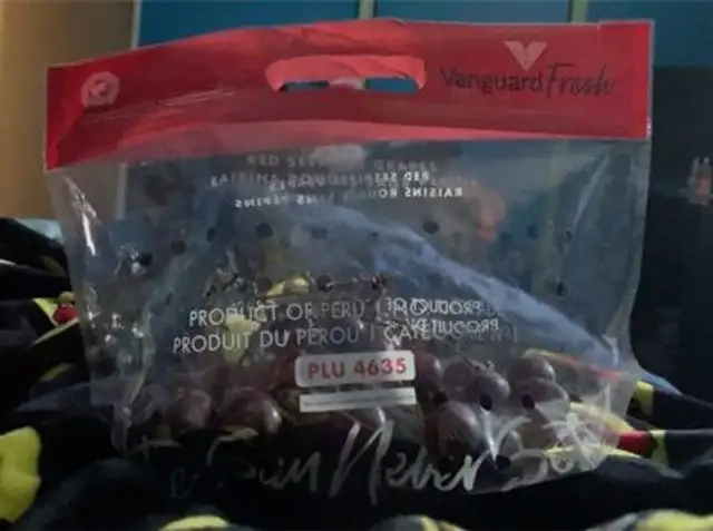 Red seedless grapes