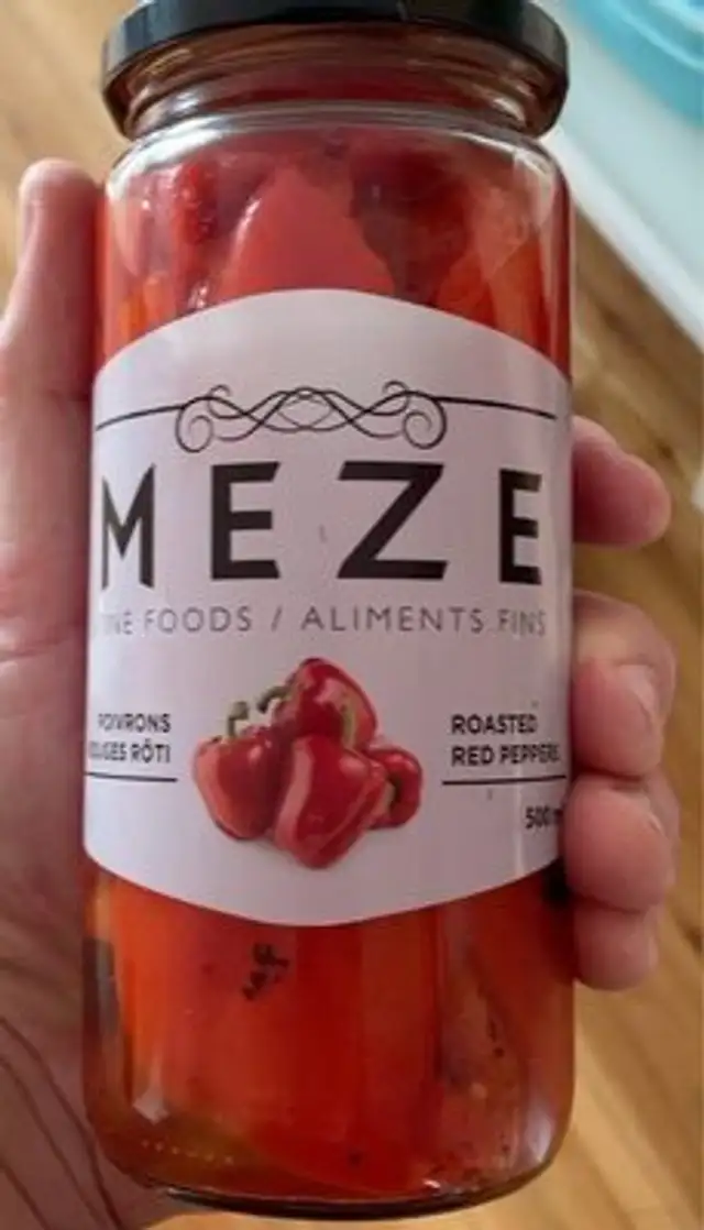 Meze poivron rouge rotie