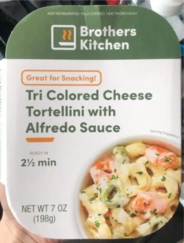 Tri Colored Cheese Tortellini with Alfredo Sauce