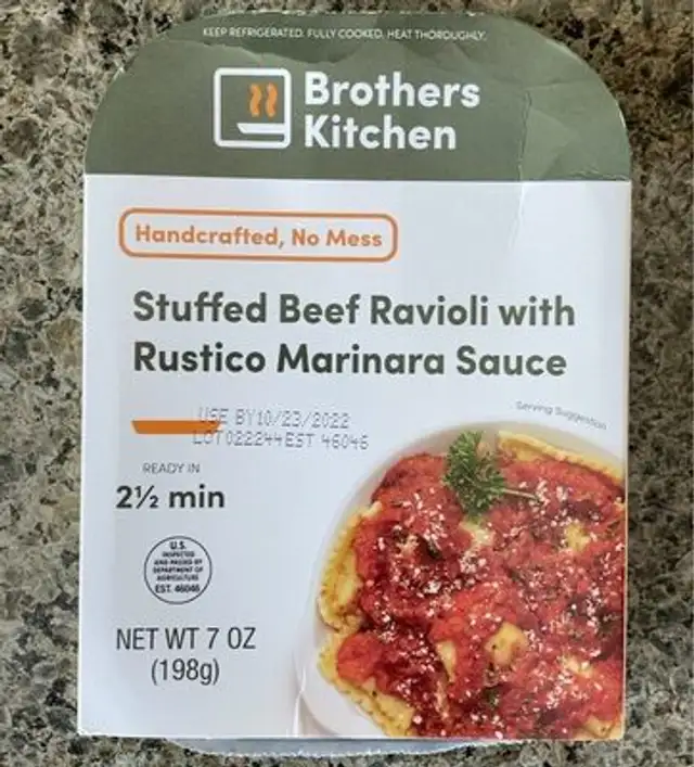 Stuffed Beef Ravioli w/ Rustico Marinara Sauce
