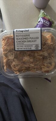 Rotisserie seasoned pulled chicken breast