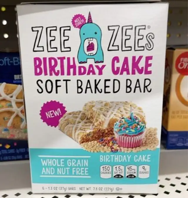 Zee Zees Birthday Cake Soft Baked Bar
