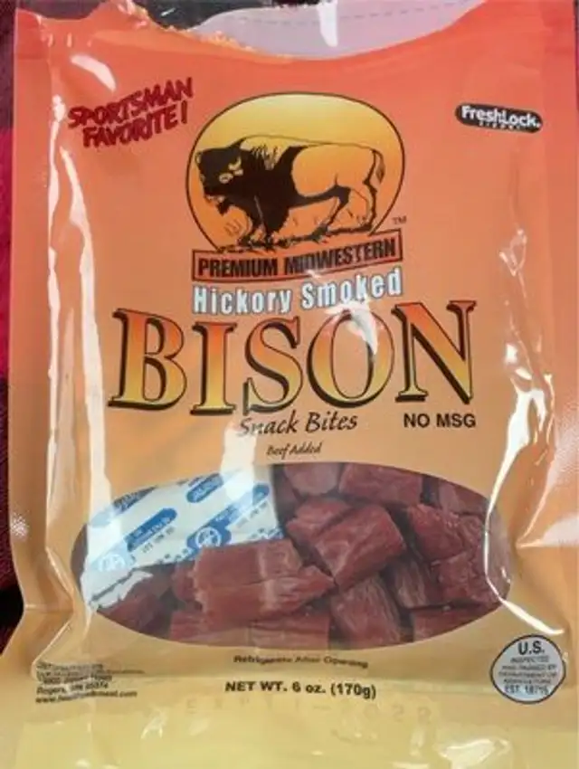 Hickory smoked bison