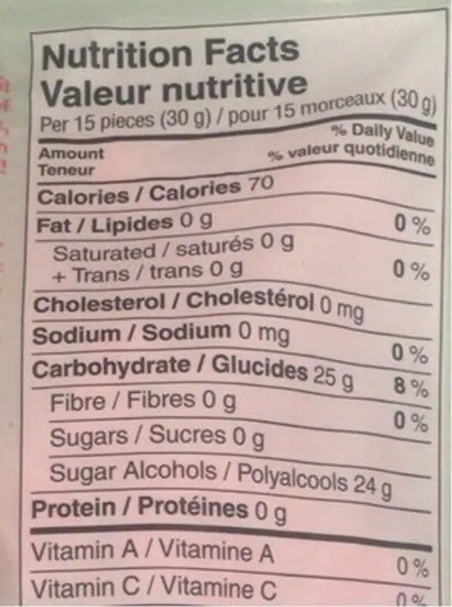 Guimauves a saveur de fruits cochon nutrition facts table