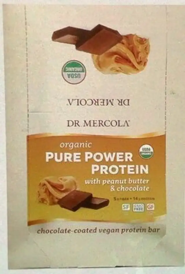 Organic pure power protein with peanut butter & chocolate