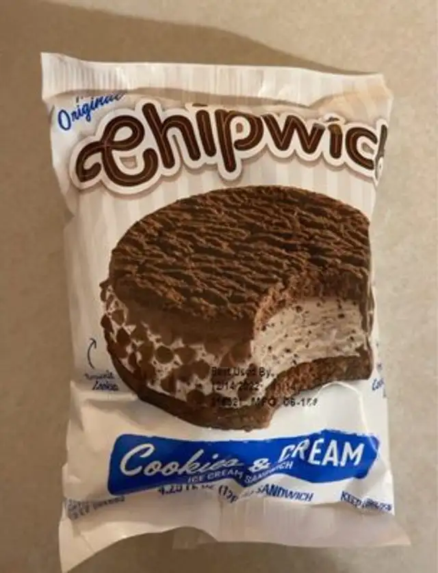 Cookies and cream icecream sandwich