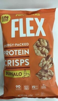 Protein Crisps, Buffalo front packaging