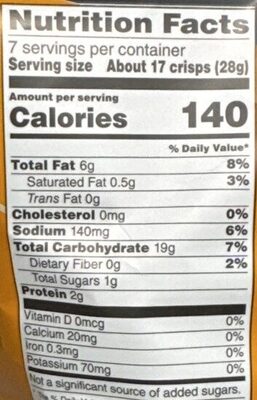 SPICY QUESO FLAVORED POPCORNERS nutrition facts table