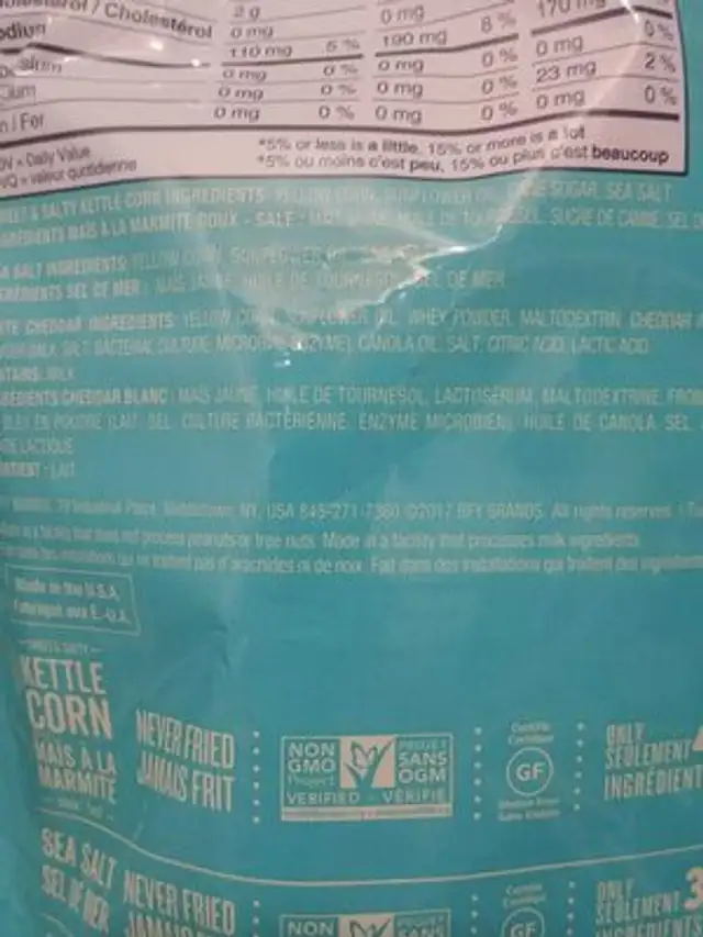 pop corners ingredients label