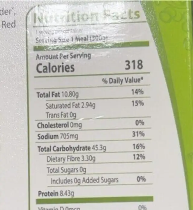 Organic indian potatoes andcoeas curry eith stemwd rice nutrition facts table