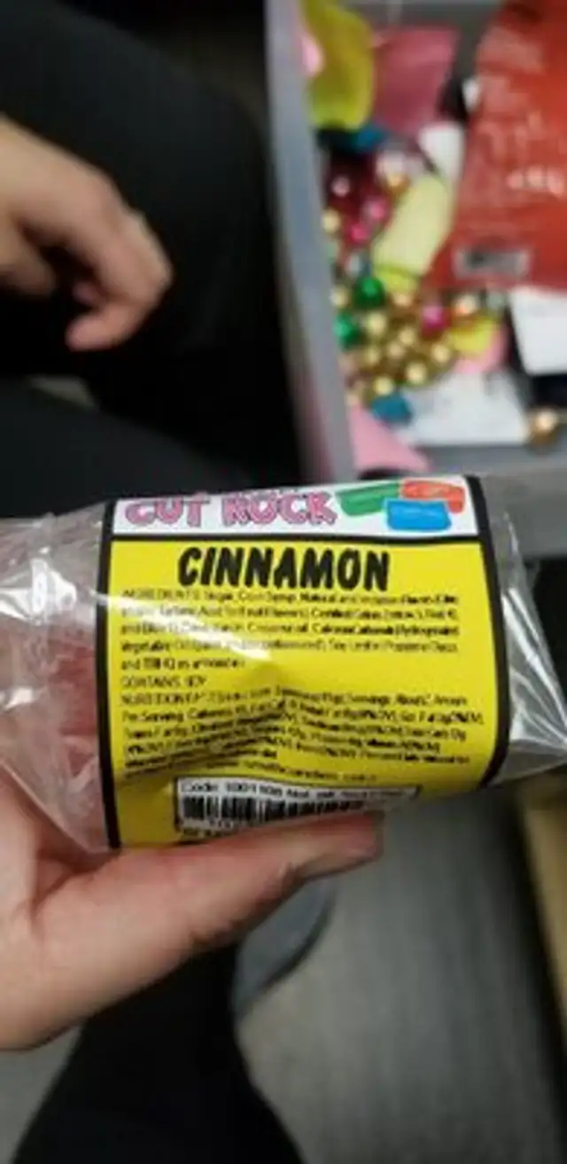 Cut Rock Blueberry ingredients label