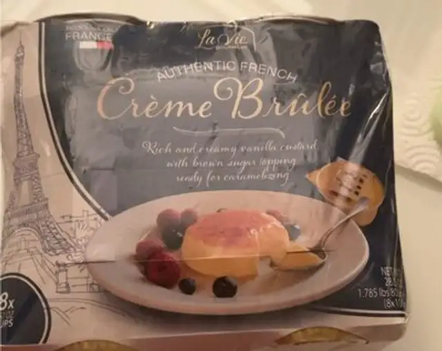Authentic french creme brulee
