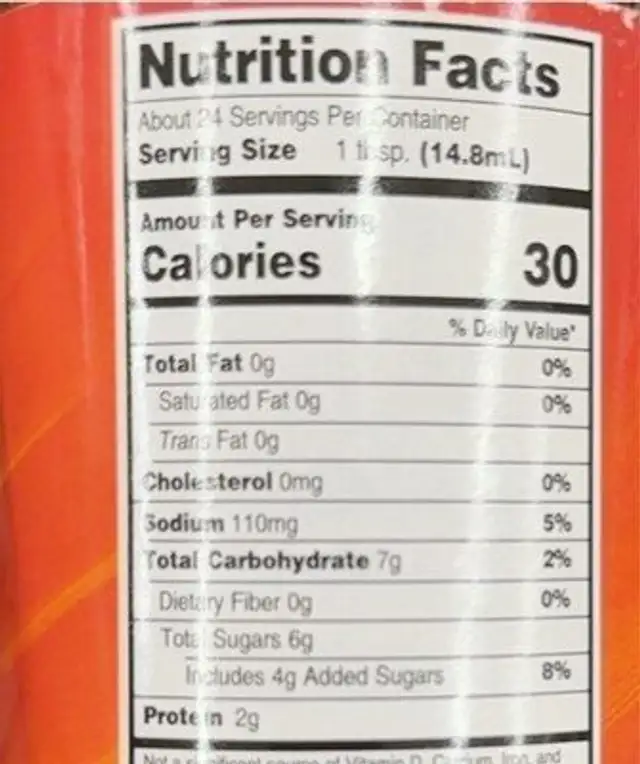 Boston jerk, barbecue nutrition facts table