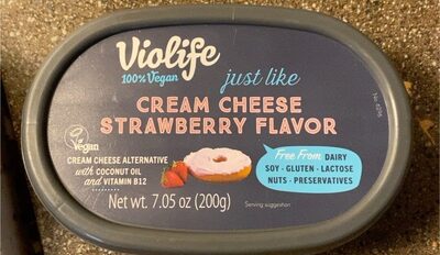 Just Like Cream Cheese Strawberry Flavor front packaging