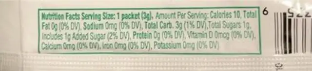 strawberry lemonade nutrition facts table