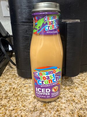 Cinnamon Toast Crunch iced coffee front packaging